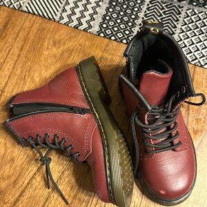 Dr. Martens Burgundy boots. Size 10.